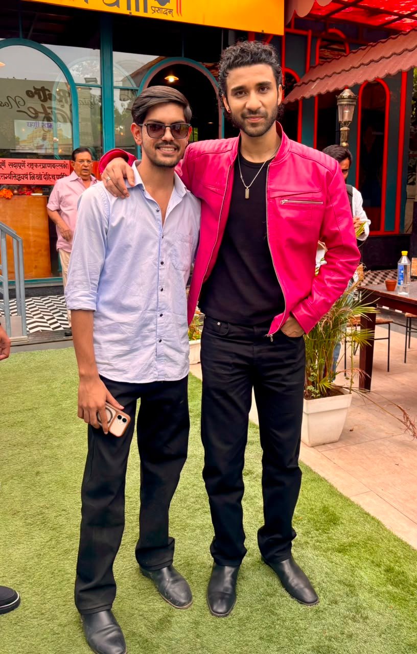 Ronit Raj with a celebrity
